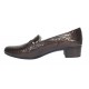 Pantofi dama comozi casual din piele naturala maro croco P18CRM
