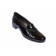 Pantofi dama, din piele naturala, croco lac, cu toc de 5cm, P18NCR