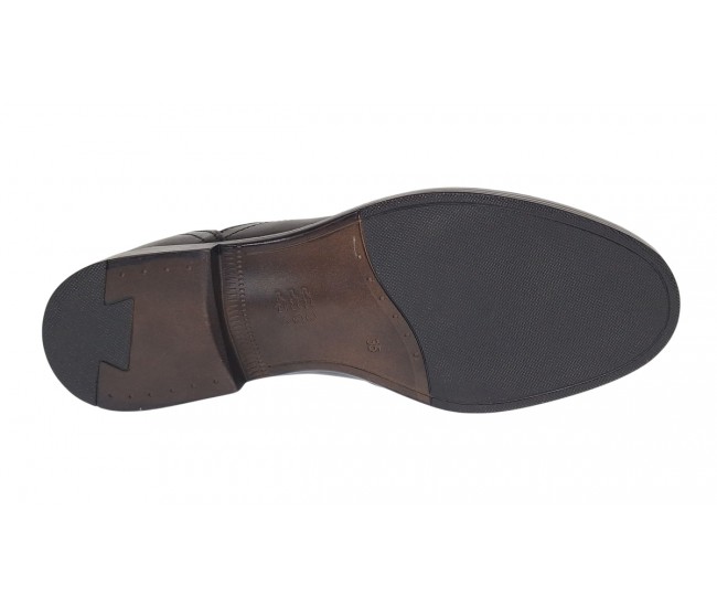 Pantofi dama casual din piele naturala de culoare neagra - P29NBOX