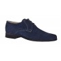 Pantofi barbati eleganti din piele naturala intoarsa bleumarin P34BLMVEL