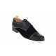 Pantofi barbati eleganti din piele naturala combinata, culoare neagra, P34N2N