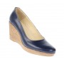 Pantofi dama casual din piele naturala cu platforma de 7 cm Mara - P3550BL