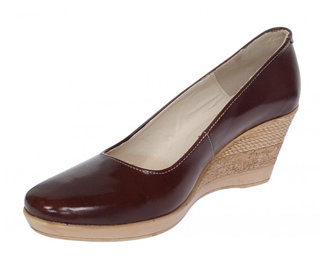 Pantofi dama casual din piele naturala platforma de 7 cm Mara Maro P3550LM