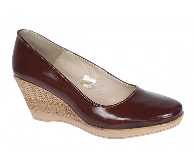 Pantofi dama casual din piele naturala platforma de 7 cm Mara Maro P3550LM