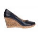 Pantofi dama, casual, din piele naturala box, platforme de 7 cm - MARA P3550N