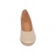 Pantofi dama casual din piele naturala Nude cu talpa tip pana P3550ND
