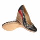 Pantofi dama, casual, din piele naturala, negri cu imprimeu floral, platforme de 7 cm - MARA P3550NFLOR Pantofi dama, casual, din piele naturala, negri cu imprimeu floral, platforme de 7 cm - MARA P3550NFLOR