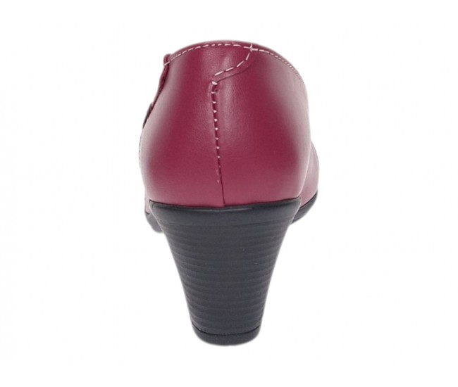 Pantofi dama eleganti piele naturala grena P36XGR