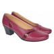 Pantofi dama eleganti piele naturala grena P36XGR