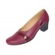 Pantofi dama eleganti piele naturala grena P36XGR