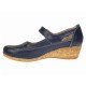 Marime 38 Pantofi dama casual din piele naturala Bleumarin P38BL5