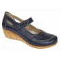 Marime 38 Pantofi dama casual din piele naturala Bleumarin P38BL5