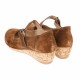 Pantofi dama,  casual, din piele naturala intoarsa, maro - P38MVEL