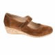 Pantofi dama,  casual, din piele naturala intoarsa, maro - P38MVEL