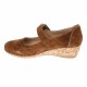 Pantofi dama,  casual, din piele naturala intoarsa, maro - P38MVEL