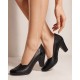 Noirena – pantofi dama negri din piele naturala, cu toc 6cm si eleganta la fiecare pas P46NL