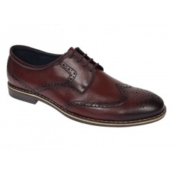 Marimea 41 Pantofi barbati din piele naturala Bordeaux P500VIS