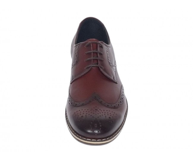Marimea 41 Pantofi barbati din piele naturala Bordeaux P500VIS