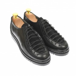 Pantofi dama casual din piele naturala, negru - P501NN