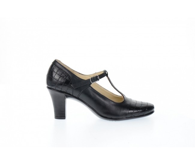 Pantofi dama din piele naturala cu varf lacuit, fabricati in Romania, P50N