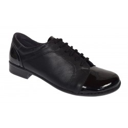 Pantofi dama casual din piele naturala box Negru Lac P53LACN Pantofi dama casual din piele naturala box Negru Lac P53LACN