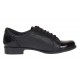 Pantofi dama casual din piele naturala box Negru Lac P53LACN