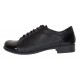 Pantofi dama casual din piele naturala box Negru Lac P53LACN