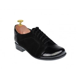 Pantofi dama piele naturala, casual negru, Bob, P53LACSN
