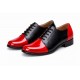  Pantofi dama negri din piele naturala cu rosu lac – stil casual modern P53NRL