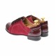Pantofi dama casual, din piele naturala intorsa si lac, culoare visiniu - P53VELV Pantofi dama casual, din piele naturala intorsa si lac, culoare visiniu - P53VELV