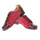 Pantofi dama casual, din piele naturala intorsa si lac, culoare visiniu - P53VELV Pantofi dama casual, din piele naturala intorsa si lac, culoare visiniu - P53VELV