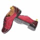 Pantofi dama casual, din piele naturala intorsa si lac, culoare visiniu - P53VELV Pantofi dama casual, din piele naturala intorsa si lac, culoare visiniu - P53VELV