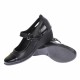 Pantofi dama, casual, din piele naturala in combinatie cu piele lac, cu platforme de 5 cm - P60NLAC