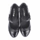 Pantofi dama, casual, din piele naturala in combinatie cu piele lac, cu platforme de 5 cm - P60NLAC