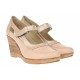Pantofi dama cu platforma din piele naturala, foarte comozi - P9154BEJ