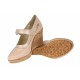 Pantofi dama cu platforma din piele naturala, foarte comozi - P9154BEJ