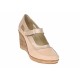 Pantofi dama cu platforma din piele naturala, foarte comozi - P9154BEJ