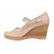 Pantofi dama cu platforma din piele naturala, foarte comozi - P9154BEJ