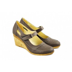 Pantofi dama cu platforma din piele naturala - Foarte comozi P9154G Pantofi dama cu platforma din piele naturala - Foarte comozi P9154G