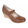Pantofi dama cu platforma din piele naturala maro box P9154MBOX1