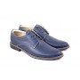 Pantofi bleumarin barbati casual - eleganti din piele naturala Dark Blue PABLBOX