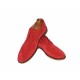 Pantofi barbati rosii, casual - eleganti din piele naturala intoarsa - PARVELTM