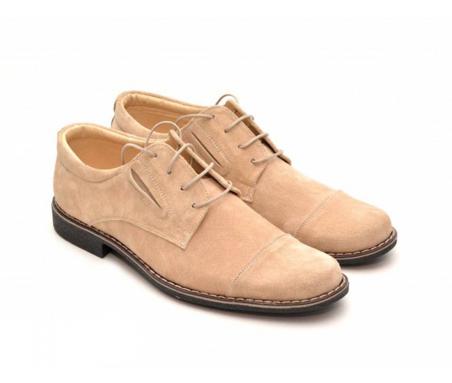 Pantofi barbati casual - eleganti din piele naturala intoarsa - PAVELBEJ1