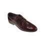 Pantofi barbati eleganti, din piele naturala, BORDO - PB101CROCO