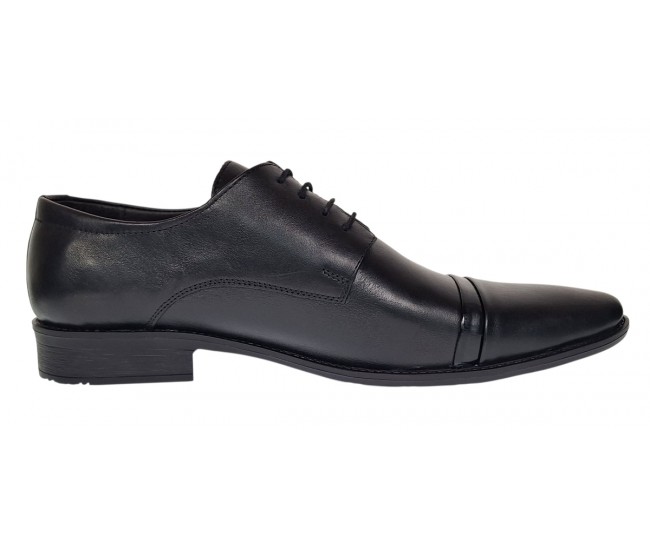 Pantofi barbati eleganti din piele naturala culoare Neagra 111N