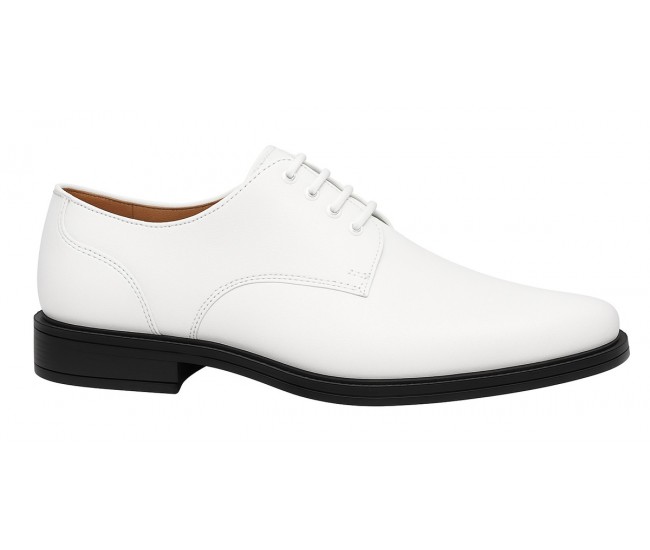 Pantofi barbati eleganti din piele naturala Alb - PB2265M