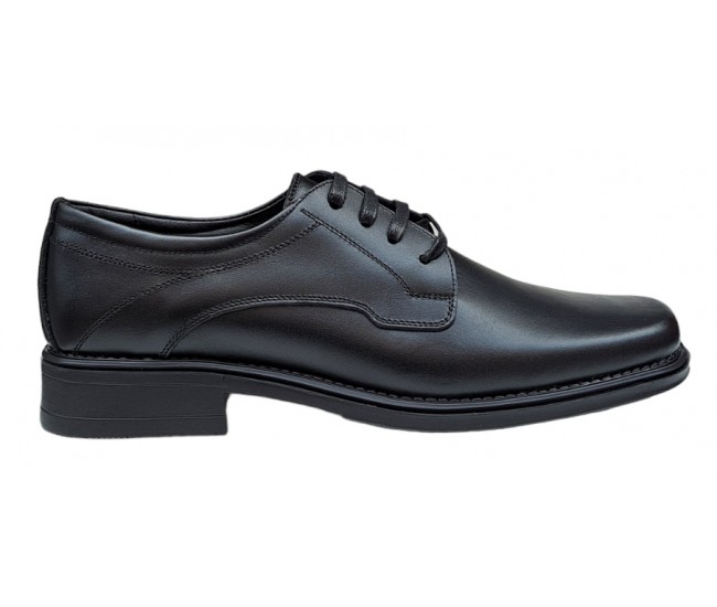 Pantofi barbati eleganti din piele naturala POLITIE POMPIERI JANDARMI Negru PB2265N