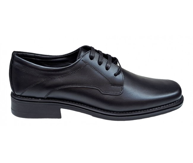 Pantofi barbati eleganti din piele naturala, POLITIE / POMPIERI, Negru, PN2265N