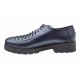 Pantofi casual dama din piele naturala - Model Bleumarin cu Negru PDGINABL