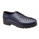 Pantofi casual dama din piele naturala - Model Bleumarin cu Negru PDGINABL